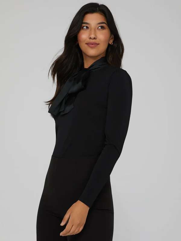 Oversized Satin Bow Top - Image 3