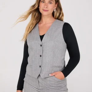 Pinstripe 3-Button Vest