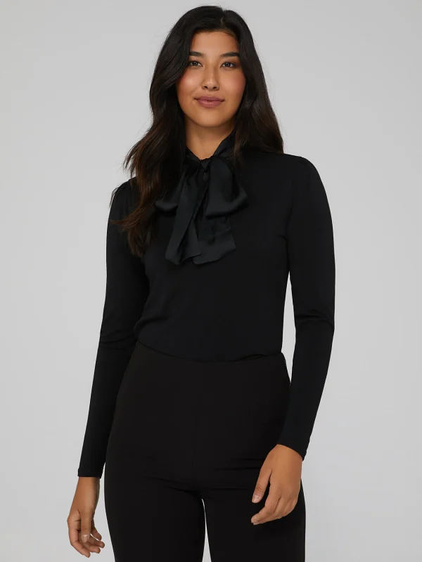 Oversized Satin Bow Top - Image 2