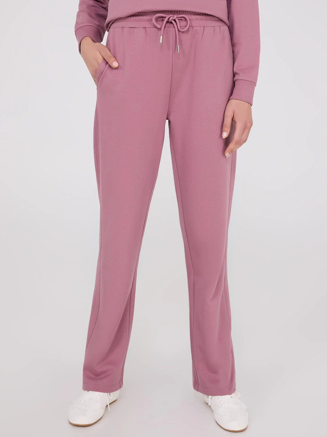 Straight Leg Long Length Fleece Sweatpants - Image 2