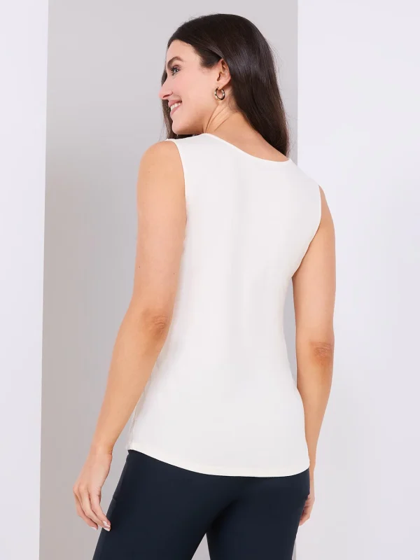 Sleeveless Floral Burnout Chiffon Top - Image 5