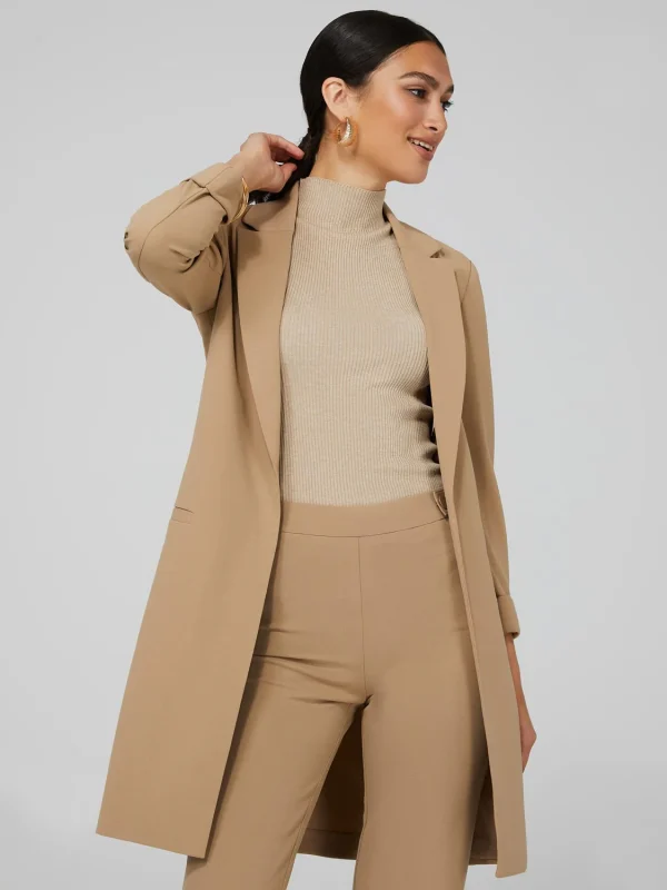 Long Open Blazer With Front Pockets - Image 6