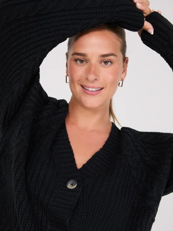 V-Neck Multi Cable Cardigan - Image 11