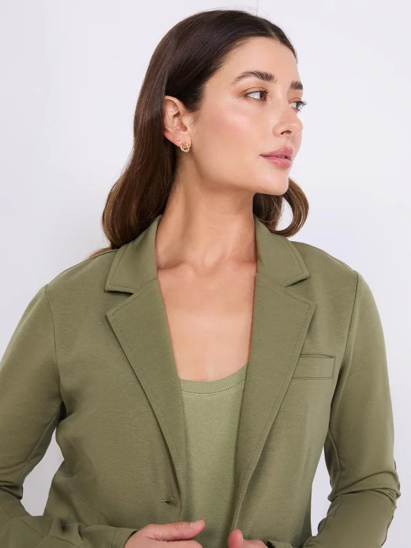 2-Button French Terry Blazer - Image 8