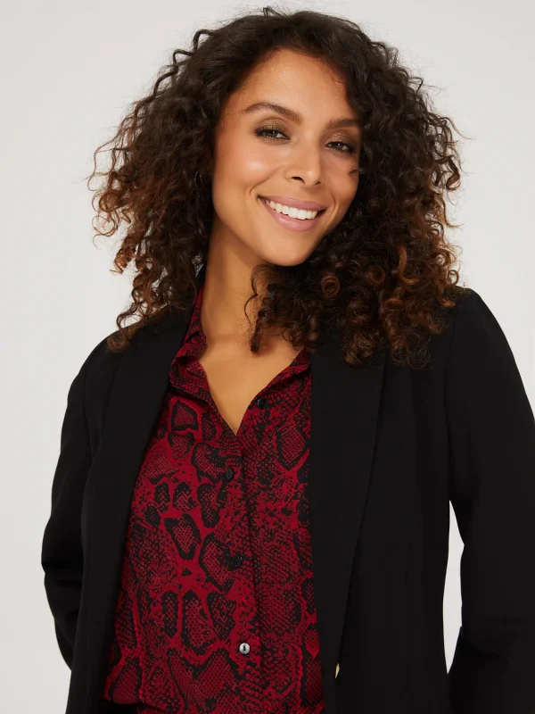 One-Button Blazer With Cargo Pockets - Image 2