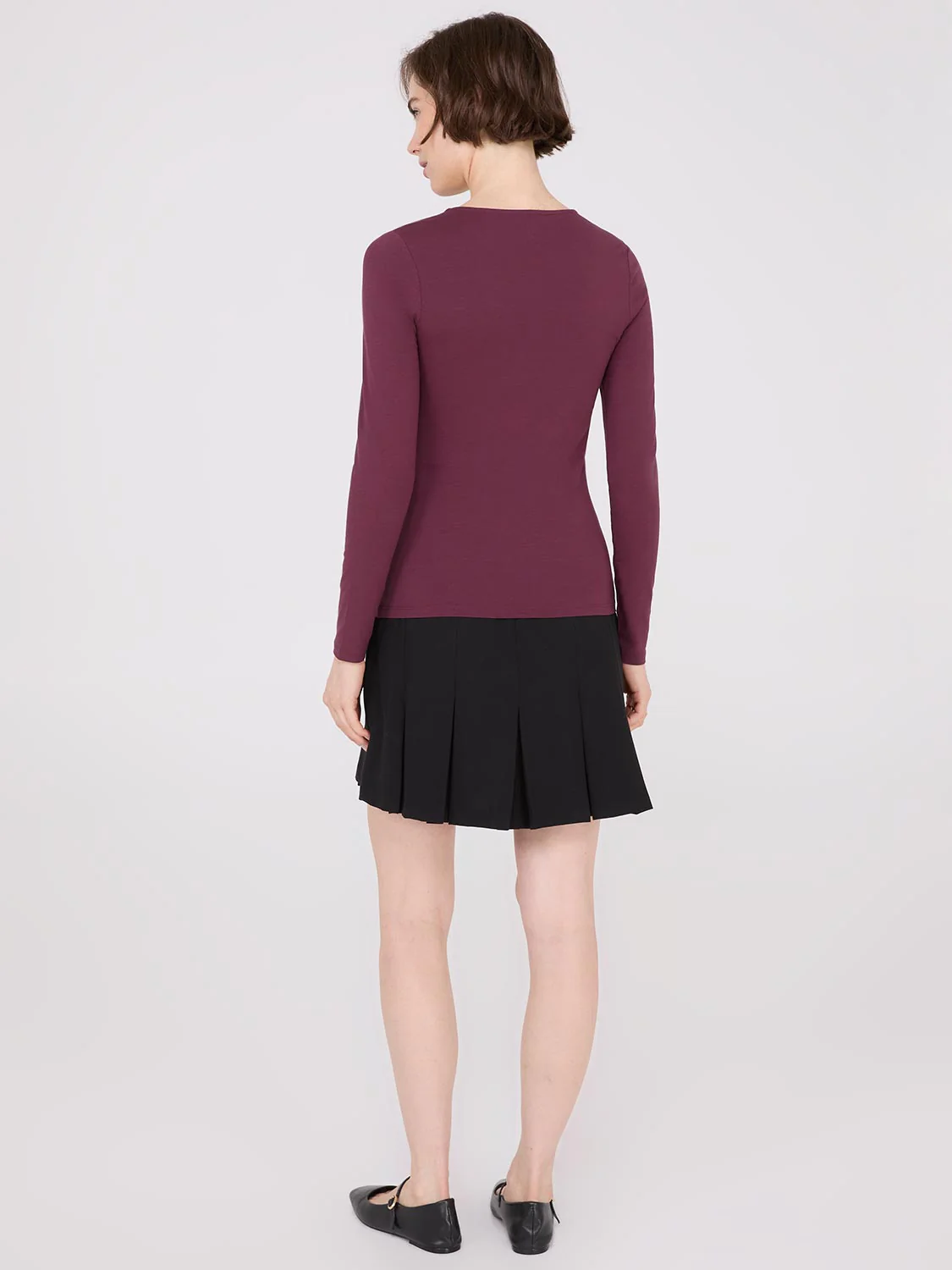Long Sleeve Round Neck Top - Image 16