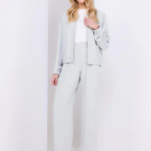 4-Button Wide Leg Pants