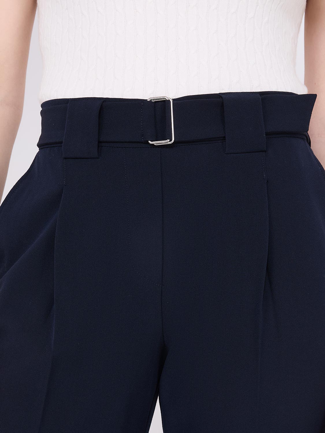 Belted Classic Rise Pull-On Pants - Image 2