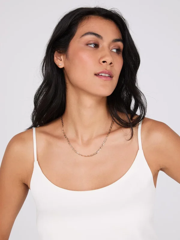 Satin Scoop Neck Tank Top - Image 2