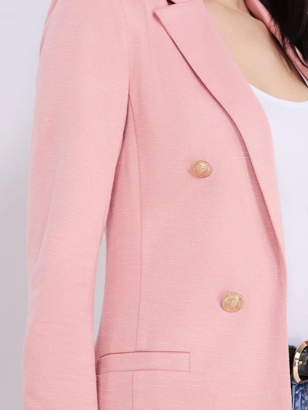 Textured Open Blazer - Image 6