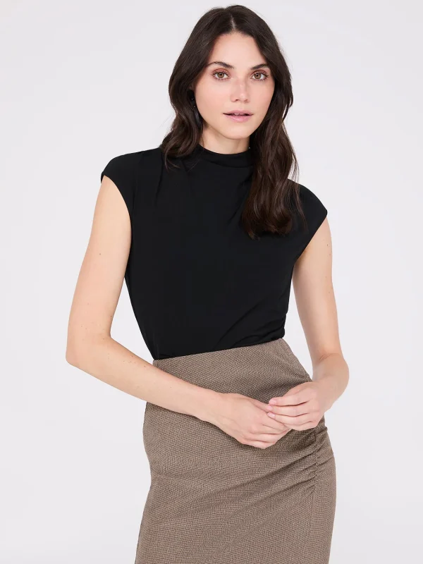 Extended Sleeve Funnel Neck Top - Image 5