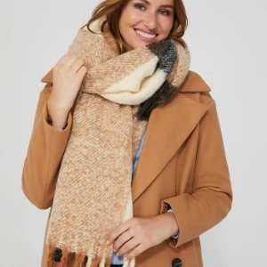 Brushed Check Print Scarf