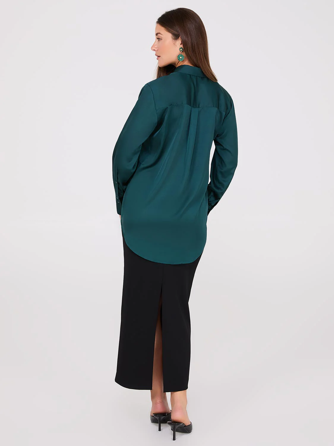 Satin Tunic Blouse - Image 4