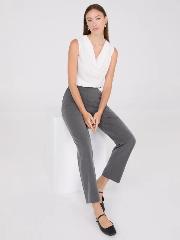 Sleeveless Textured Cowl Neck Top - Image 11