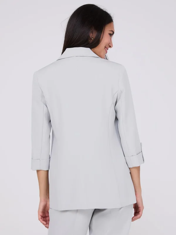 3/4 Sleeve Open Blazer - Image 16