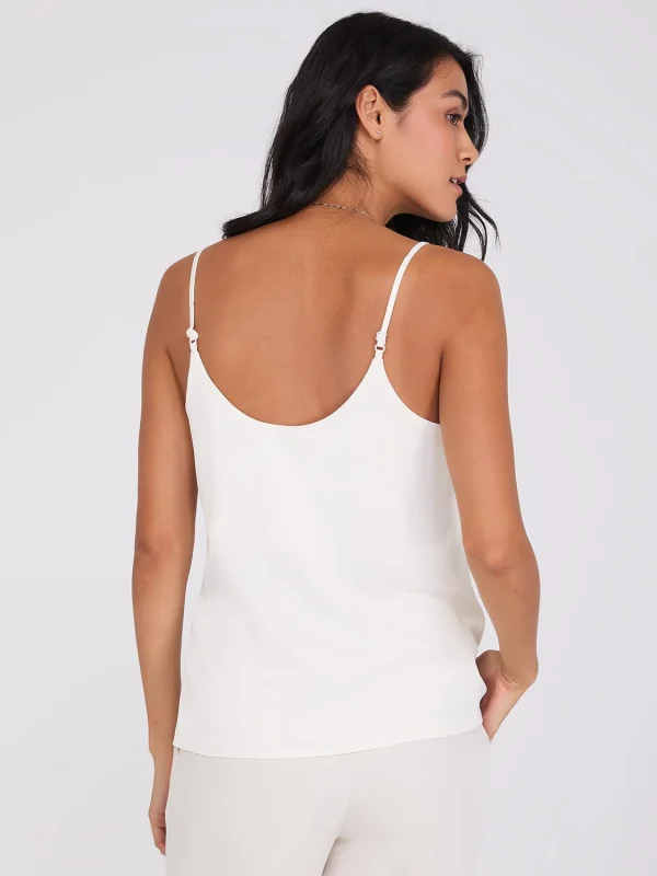 Satin Scoop Neck Tank Top - Image 3