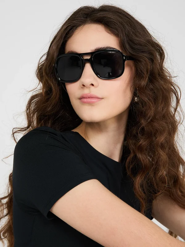 Rounded Aviator Sunglasses