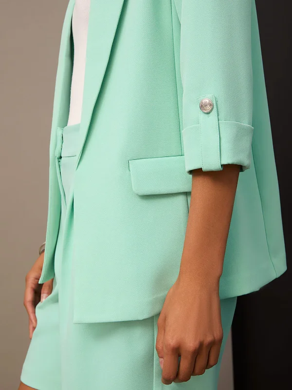 3/4 Sleeve Open Blazer - Image 6