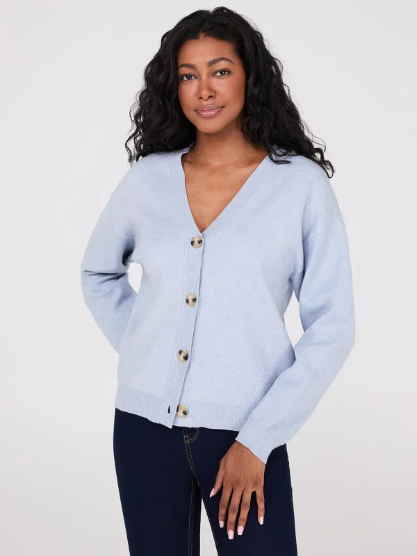 V-Neck Knit Cardigan - Image 7