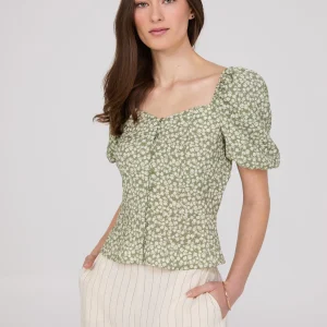 Floral Print Peplum Blouse