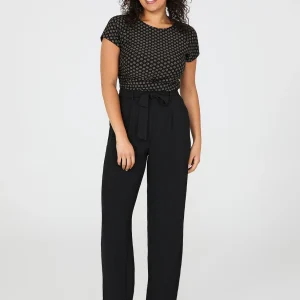 Dobby Stripe Straight-Leg Long Length Pants