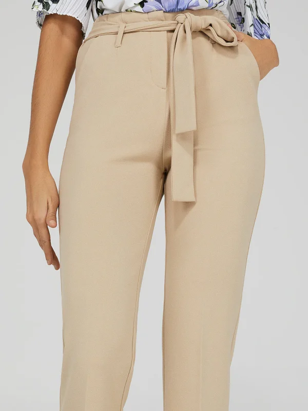 High-Waisted Tie Belt Pants - Image 2