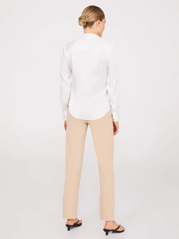 Satin Button-Front Blouse - Image 5