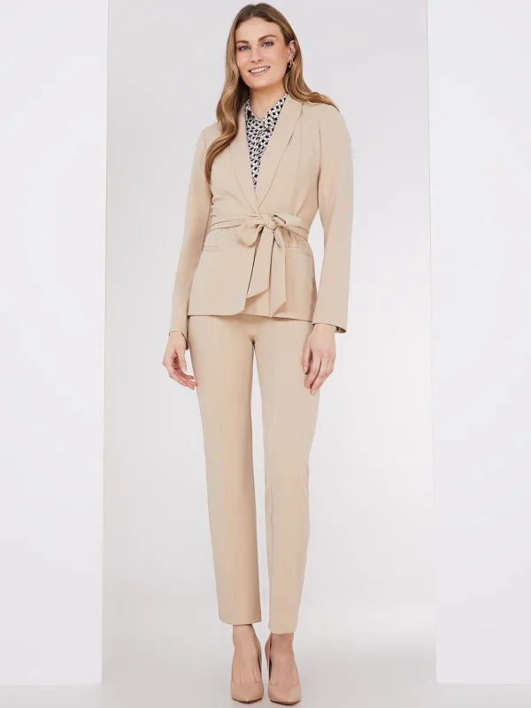 High Rise Crepe Pull-On Pants - Image 2