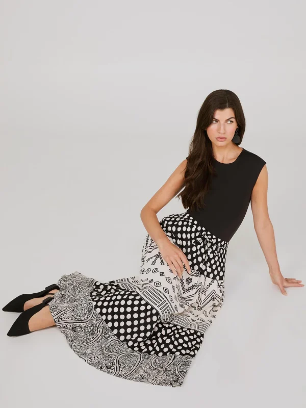 Printed Tiered Maxi Skirt - Image 2