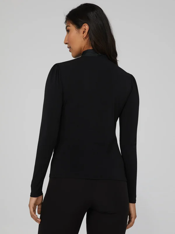 Oversized Satin Bow Top - Image 4