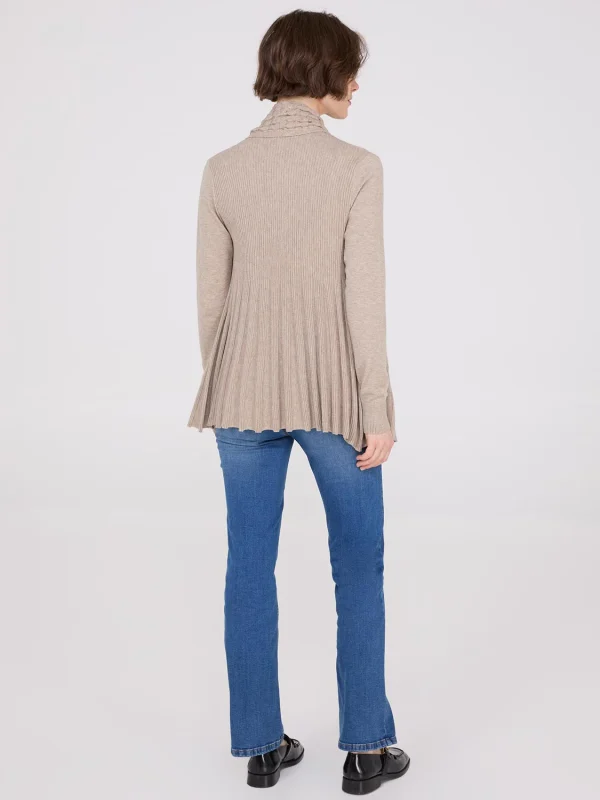 Multi Stitch Shawl Collar Duster Cardigan - Image 9