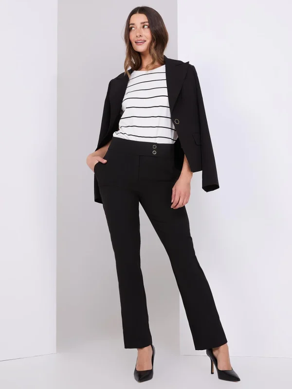 2-Button Ankle Pants
