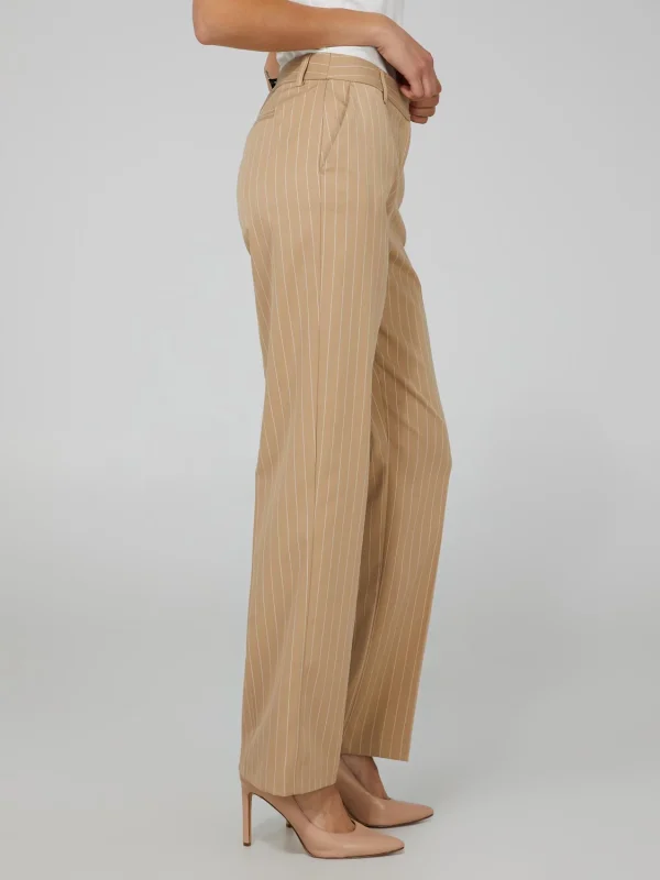 Pinstripe Classic Rise Trousers - Image 3