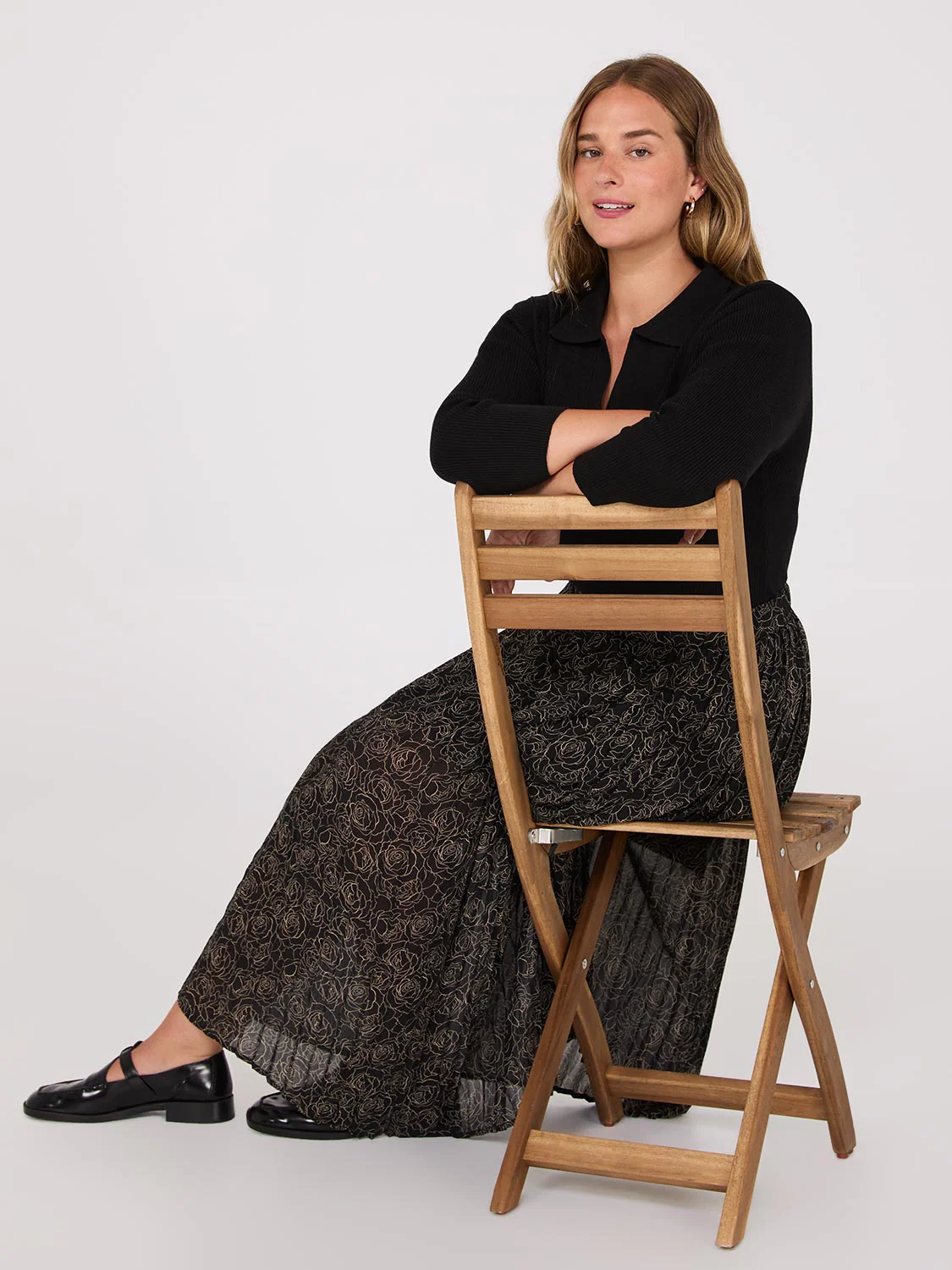 Johnny Collar Ribbed Top - Image 2