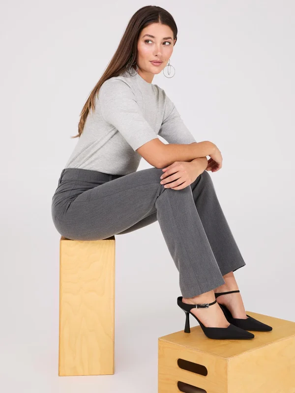 Straight Leg Long Length Slant Pocket Pants - Image 8