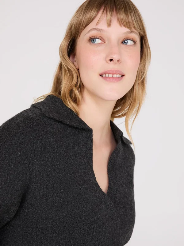 Johnny Collar Long Sleeve Sweater - Image 7