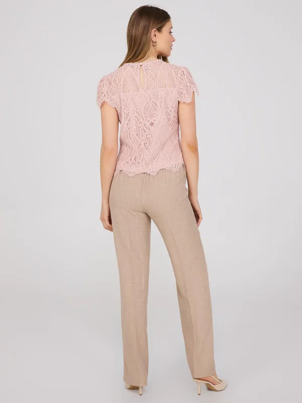 Sweetheart Neckline Top With Scallop Details - Image 5