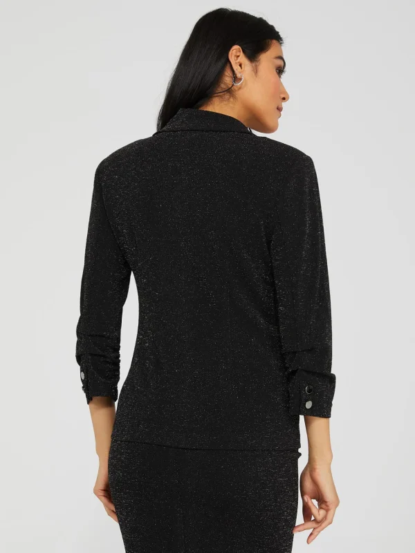 3/4 Sleeve Shimmer Blazer - Image 5
