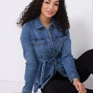 Belted Denim Jacket