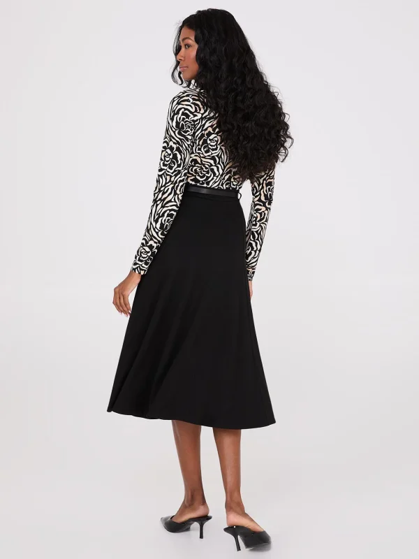 Belted Panel Midi Skirt - Image 5