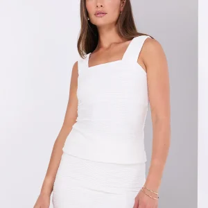 Wave Pattern Wide Strap Tank Top