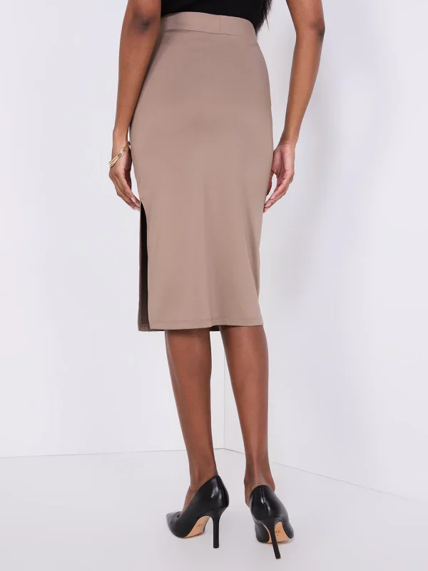 Pencil Skirt With Side Slit - Image 8