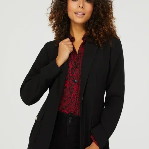 One-Button Blazer With Cargo Pockets