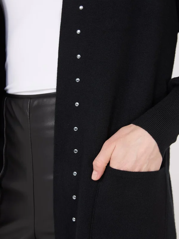 Hooded Duster With Stud Details - Image 3