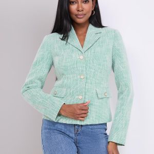 3-Button Boucle Blazer