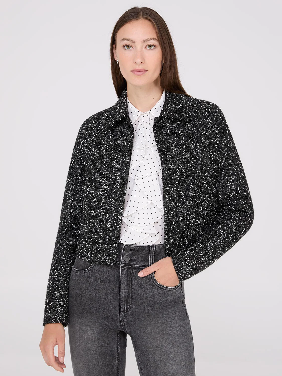 Waisted Boucle Blazer - Image 3