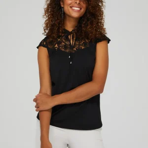 Crochet Cap Sleeve Top With Front Keyhole