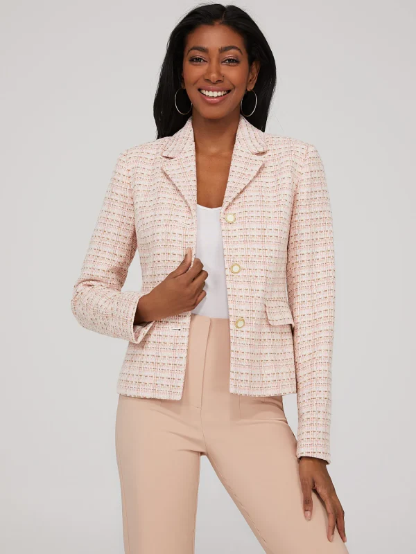 Boucle 3-Button Blazer - Image 2