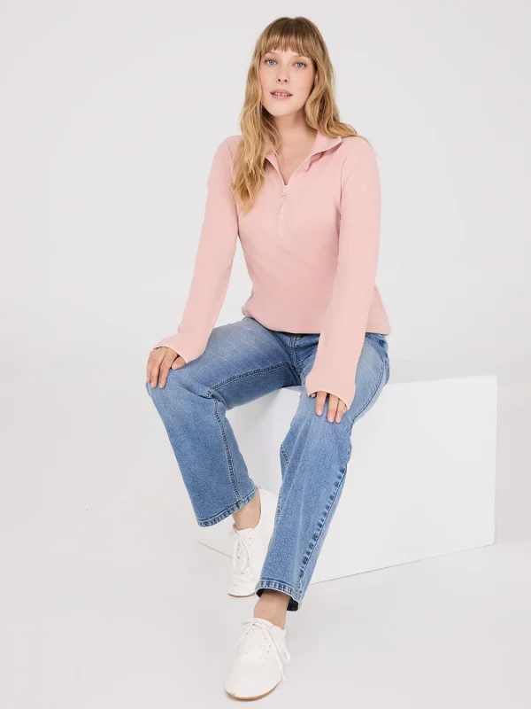 Half-Zip Polar Fleece Top - Image 2