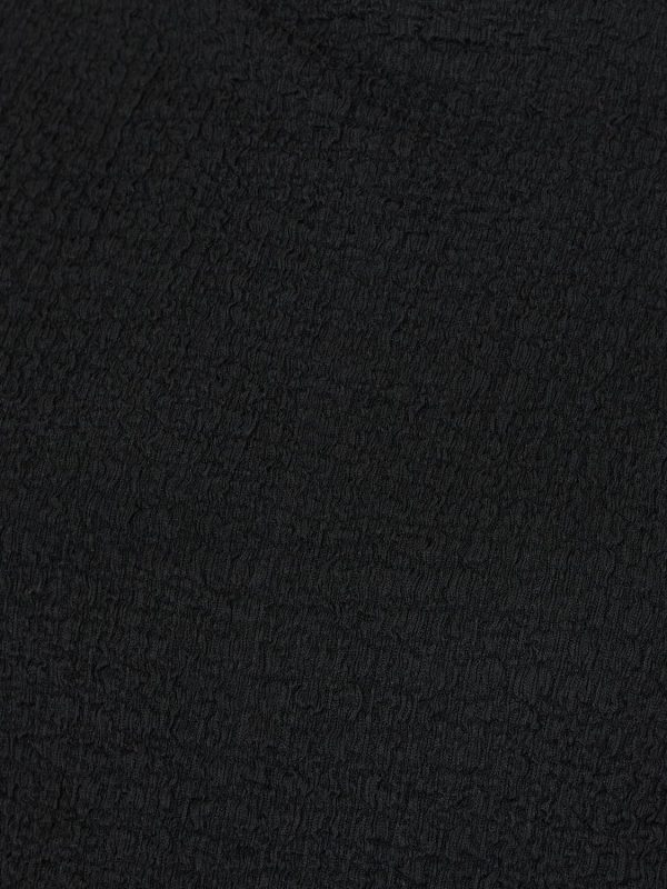 Short Dolman Sleeve Textured Mock Neck Top - Image 5
